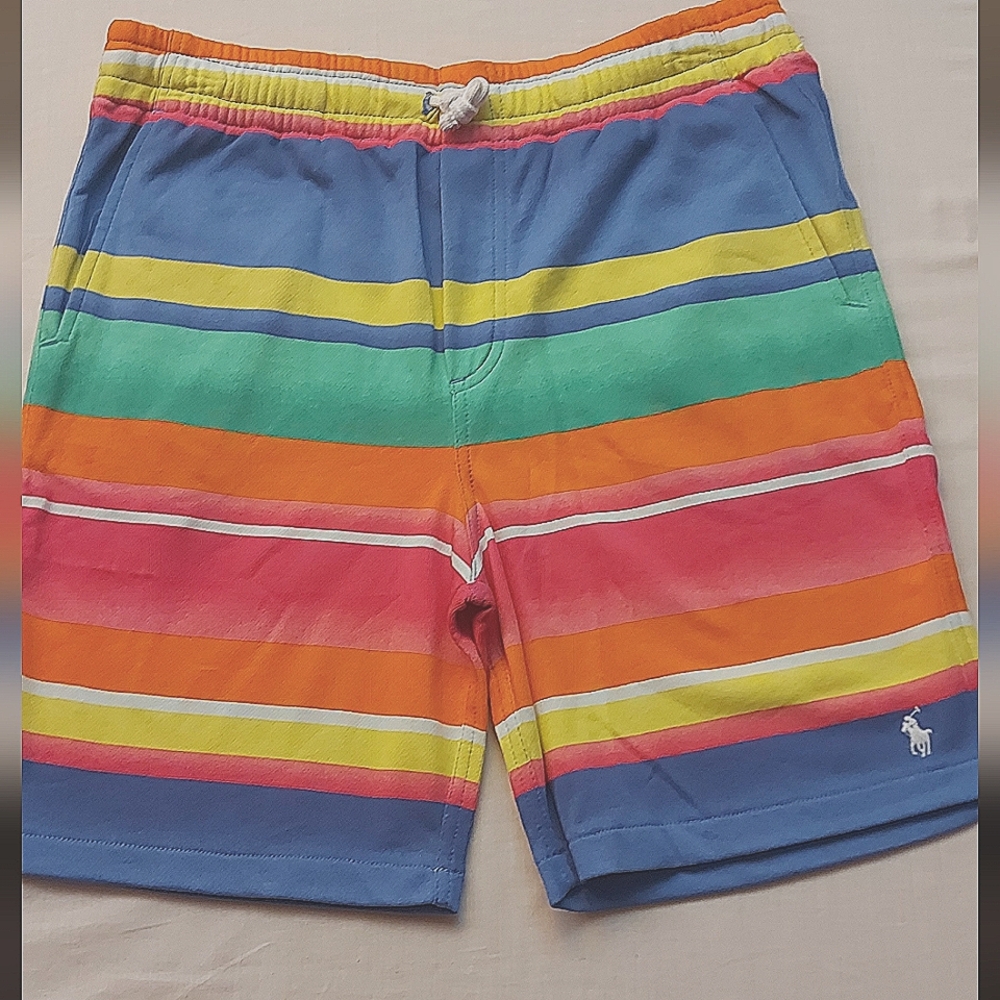 Polo Ralph Lauren Multicolor Striped Drawstring Terry Shorts